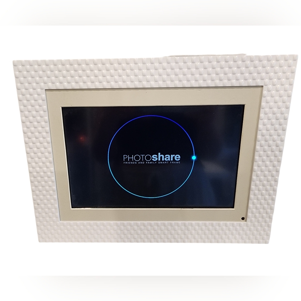 Simply Smart Home Photoshare 10 Digital Frame Pebble White NWOB